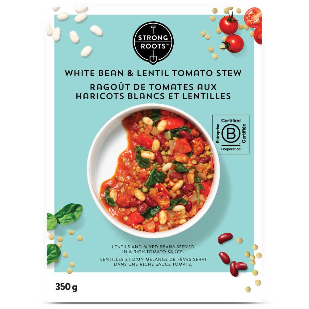 Ragoût de tomates aux haricots blancs et lentilles