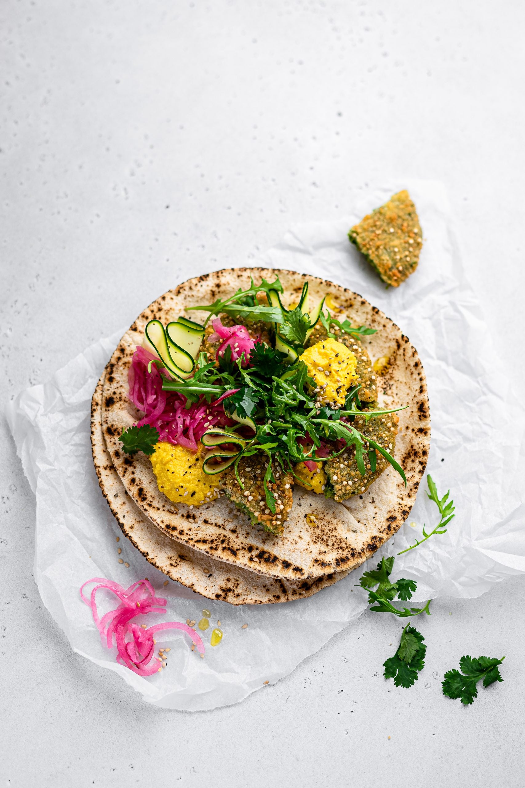 The Kale & Quinoa Flatbread with Butternut Hummus Strong Roots
