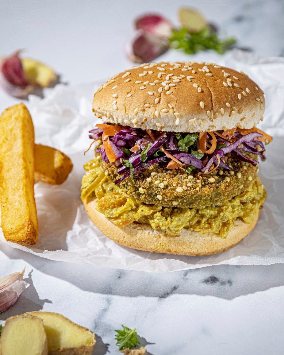 Katsu Curry K&Q Burger Strong Roots