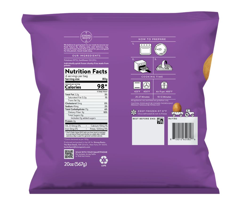 Proper Fries | Vegan & Frozen that's Good Made Easy | Strong Roots