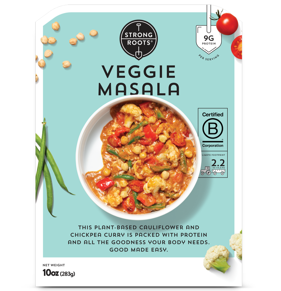 Strong Roots Frozen Veggie Masala | Vegan & Frozen that's Good Made Easy | Strong Roots