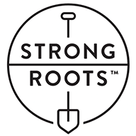 logo of Strong Roots | Tasty Plant-based Food For Busy Lives.